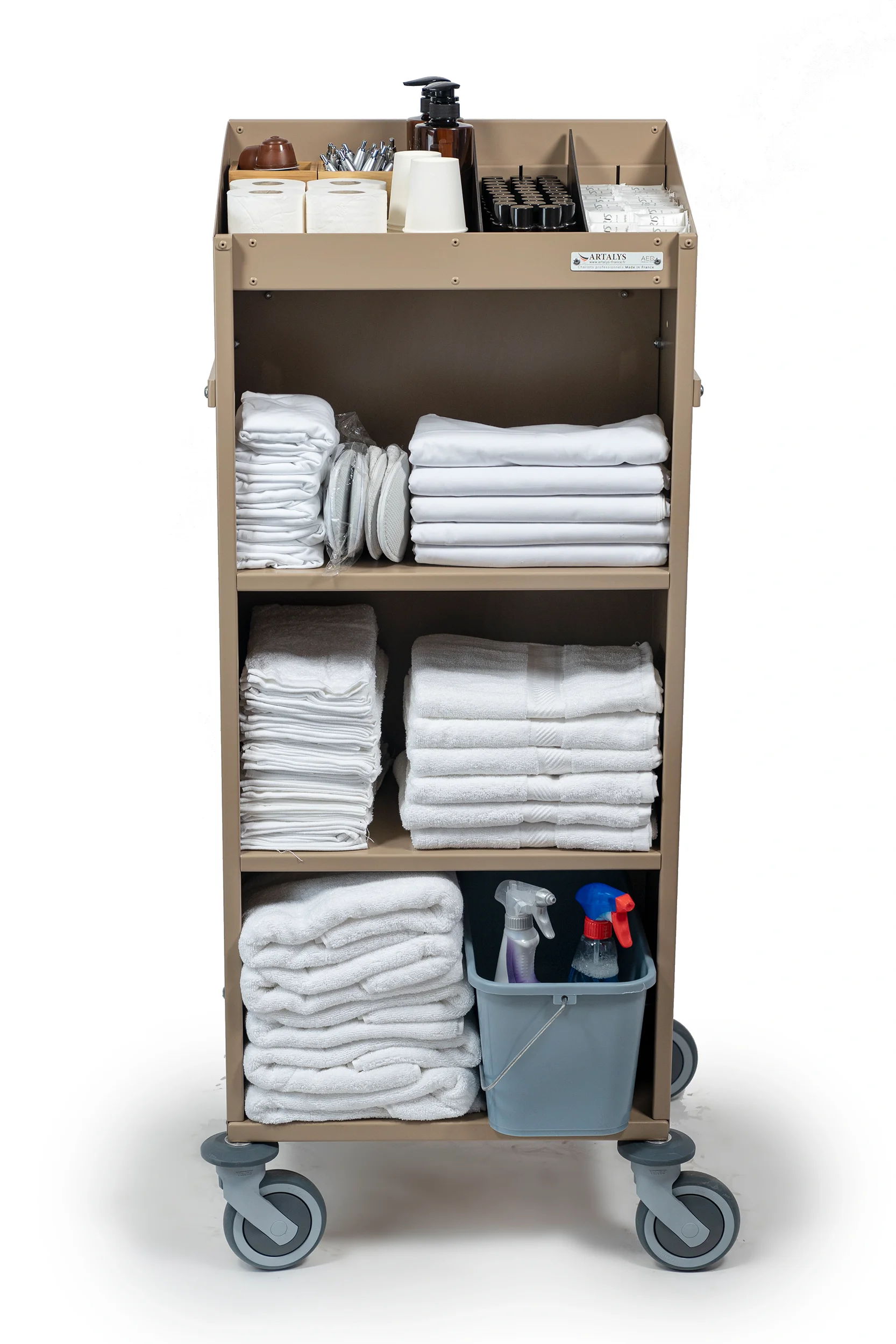 Chariot de ménage pour Hôtel Modèle Compact